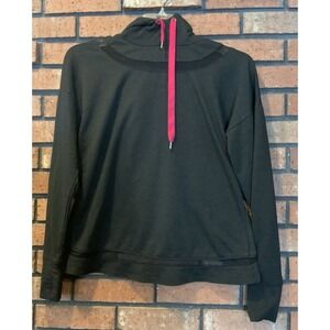 Kyodan Womens Black Hoodie Athletic Sweatshirt Open Back Size XS